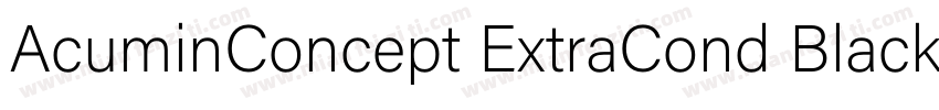 AcuminConcept ExtraCond Black字体转换